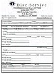 diaz spa hot tub  movers order form